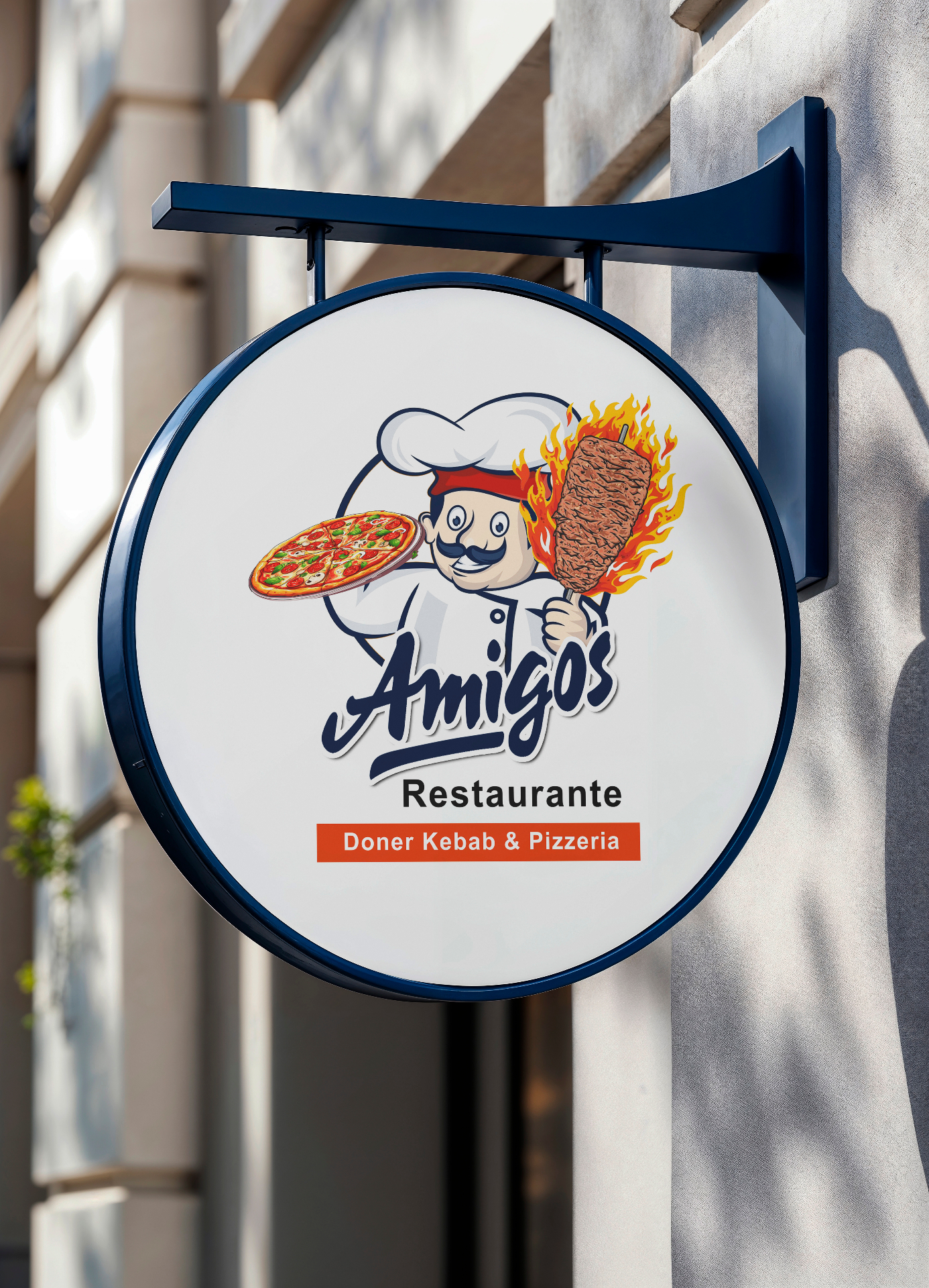 Amigos Restaurante · signage design